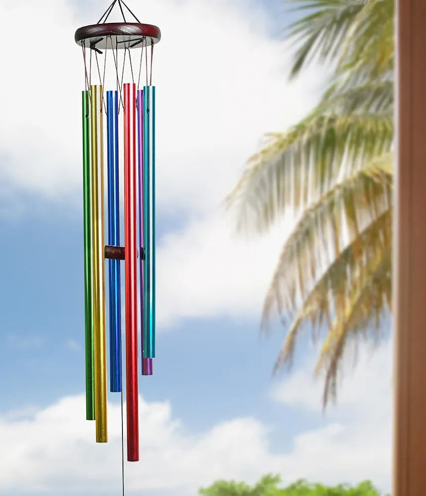 Wind Chimes for Bedroom and Hall Multicolor 6-Pipe Wind Chime -016